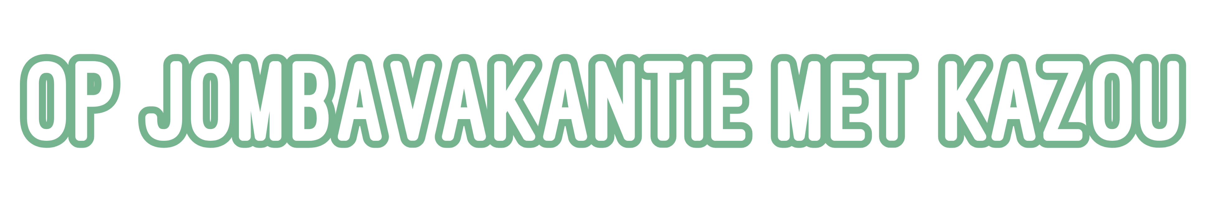 Op JOMBAVAKANTIE met Kazou